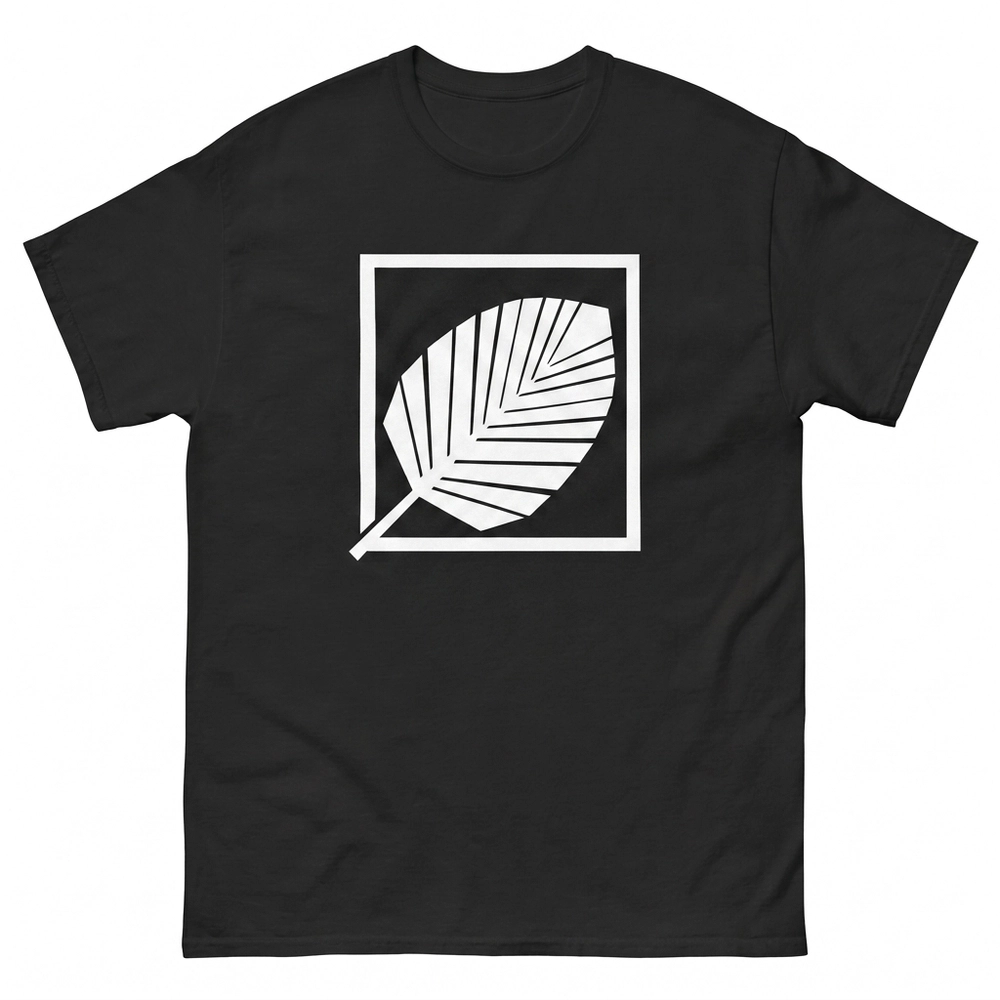 Signature Kingdom Logo T-Shirt in black with the white leaf emblem