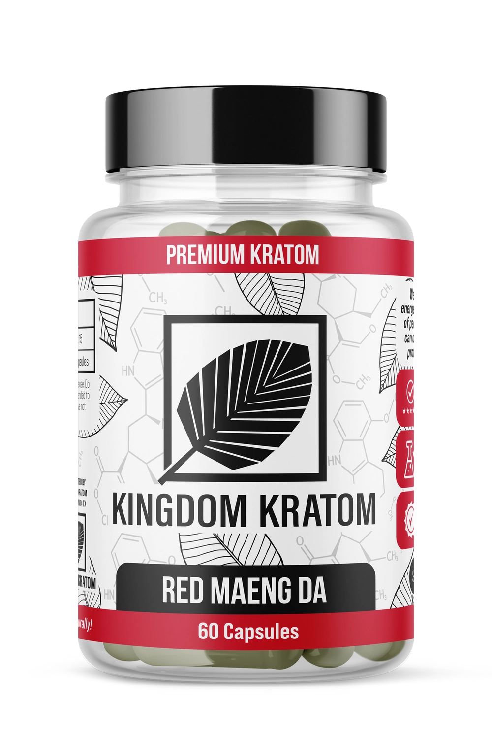Red Maeng Da capsule bottle