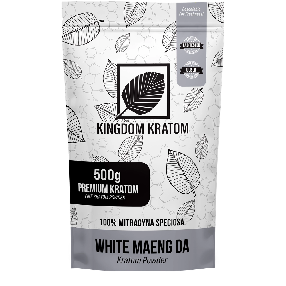 White Maeng Da Kratom Powder 500g bag